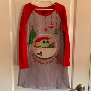 Star Wars Baby Yoda Christmas Nightgown